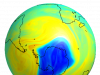 Concentration d’ozone Antarctique 2020