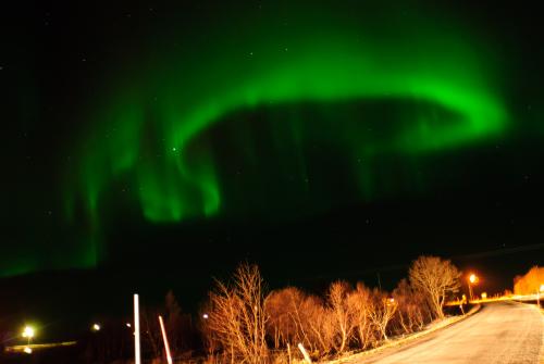 Poollicht boven de Noorse Lofoten. Credit: Jeroen van Gent.