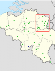 Map of the BRAMS network