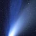 Comet gas picked up by solar radiation to form plasma tail