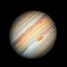 Jupiter clouds in a turbulent atmosphere